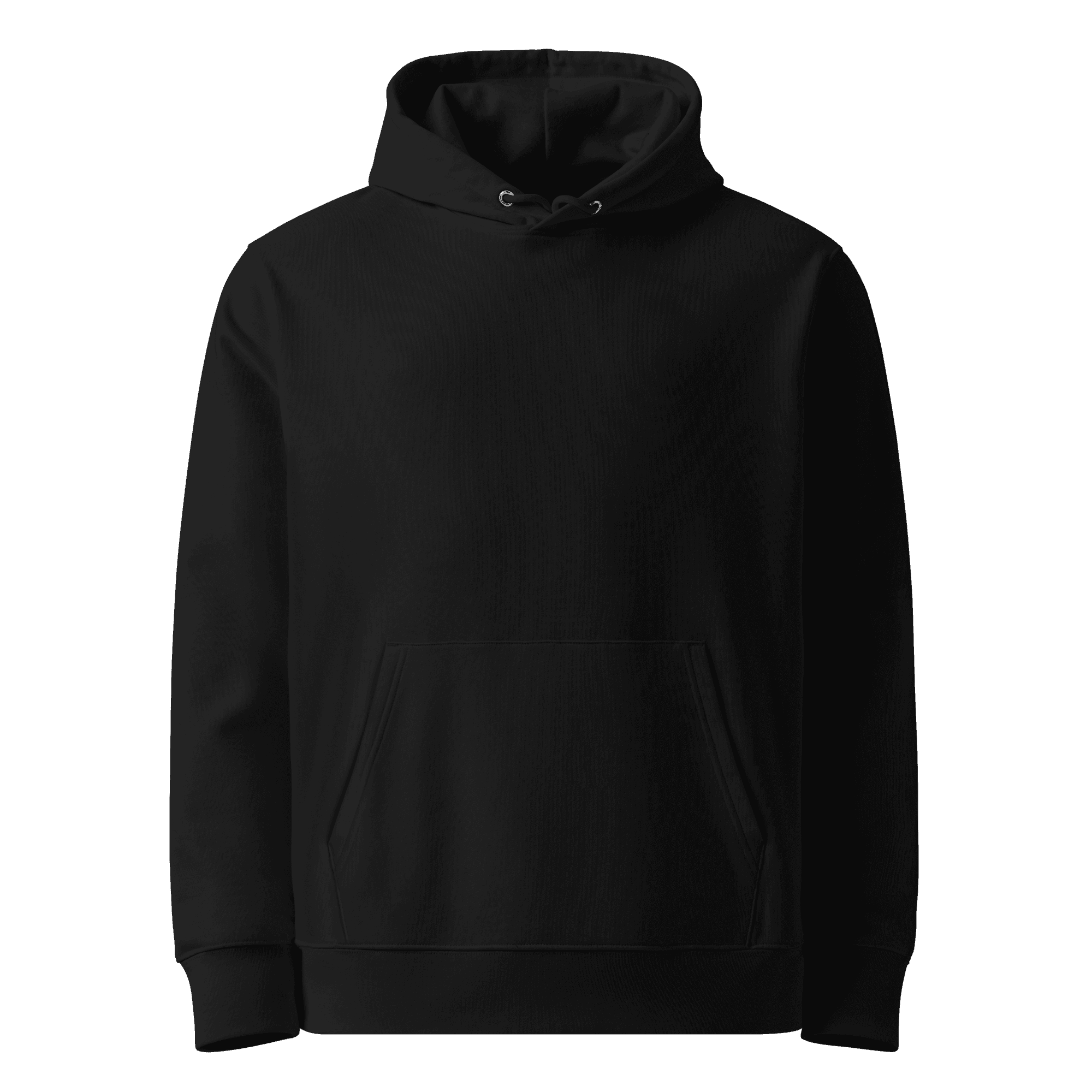 Black NOVARO Hoodie clean front mockup