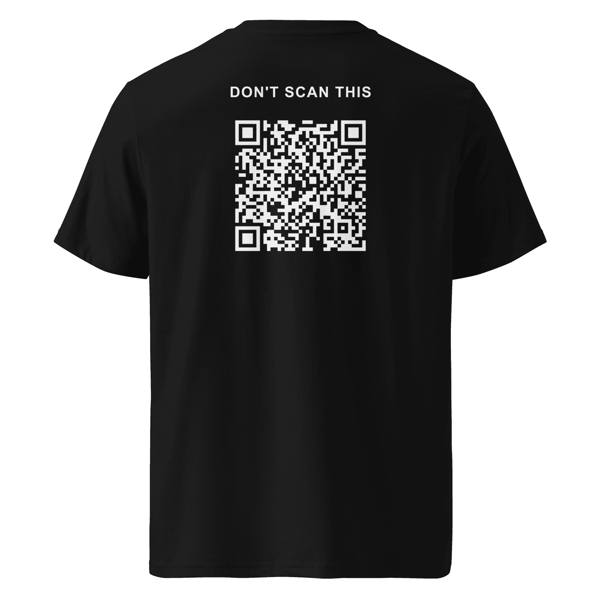 Black NOVARO Shirt mockup showing the upper-back print